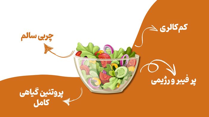 چرا سالاد رژیمی برای لاغری مؤثر است؟