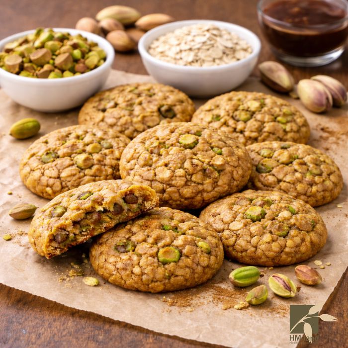 کوکی رژیمی با مغز پسته و هِل