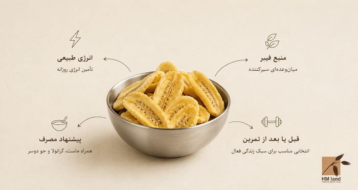 موز خشک اچ ام لند